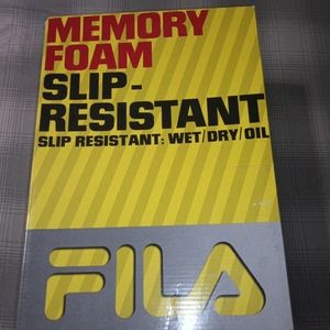 Slip resistant all black work filas size 13